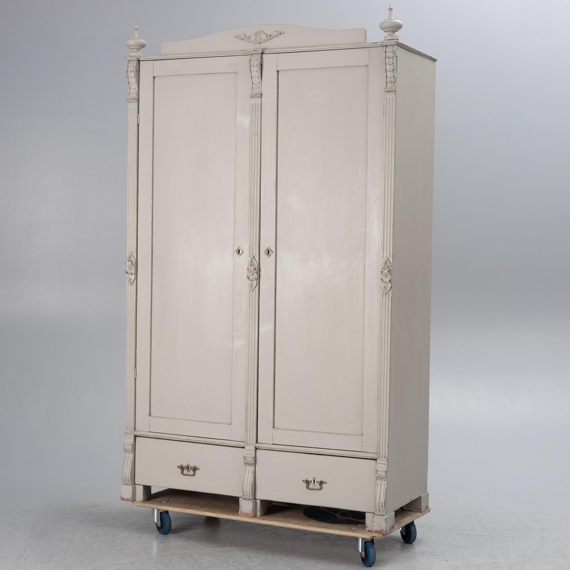 Wardrobe, late 19th century.