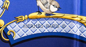 Hermès, a 'La Clé des Champs' silk scarf.