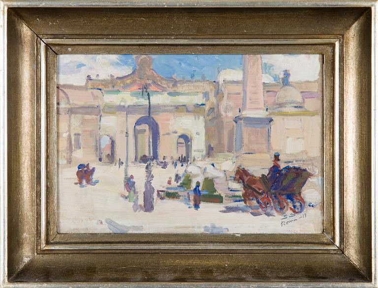 Santeri Salokivi, Vy från Rom.