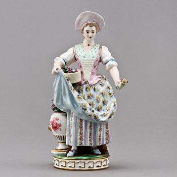 FIGURIN, porslin, Rörstrand, 1874.