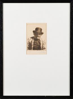 etching, signed in pencil, dated 1911 in the plate.