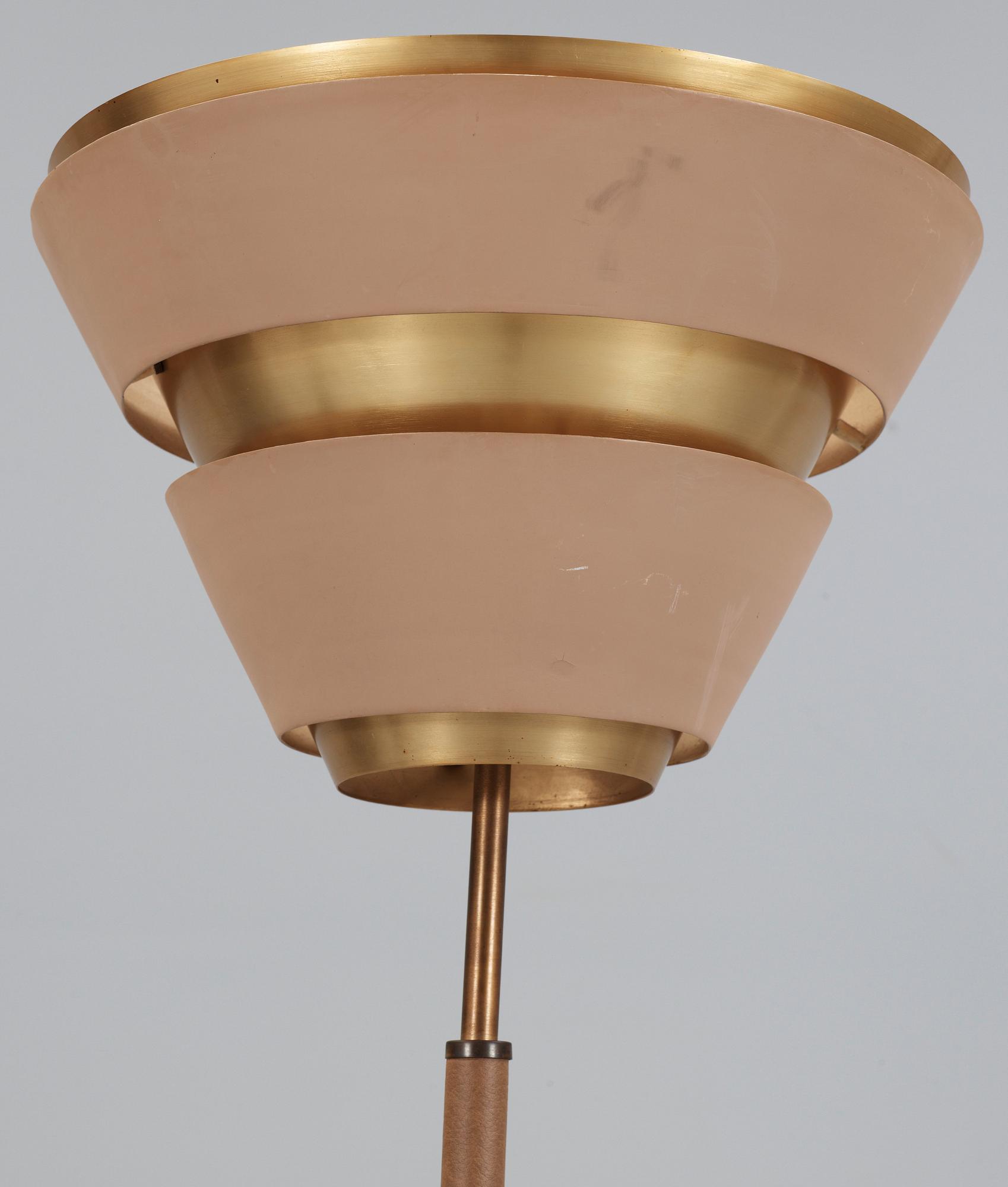 OKÄND FORMGIVARE, möjligen en skiss av Alvar Aalto tänkt för Valaistustyö, golvlampa 1950-tal.