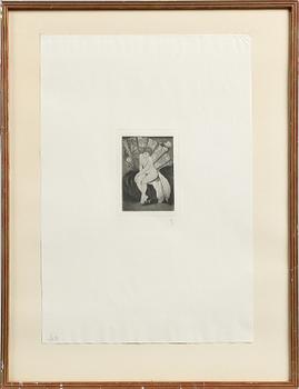 GERHARD HENNING, etsning, monogramsignerad.
