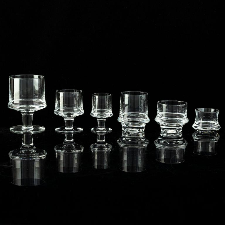 Tapio Wirkkala, 45 pieces, glass, Marski, Iittala, Finland.