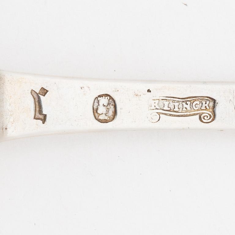 A Swedish silver spoon, mark of Friedrich Heinrich Klinck, Stockholm 1753.