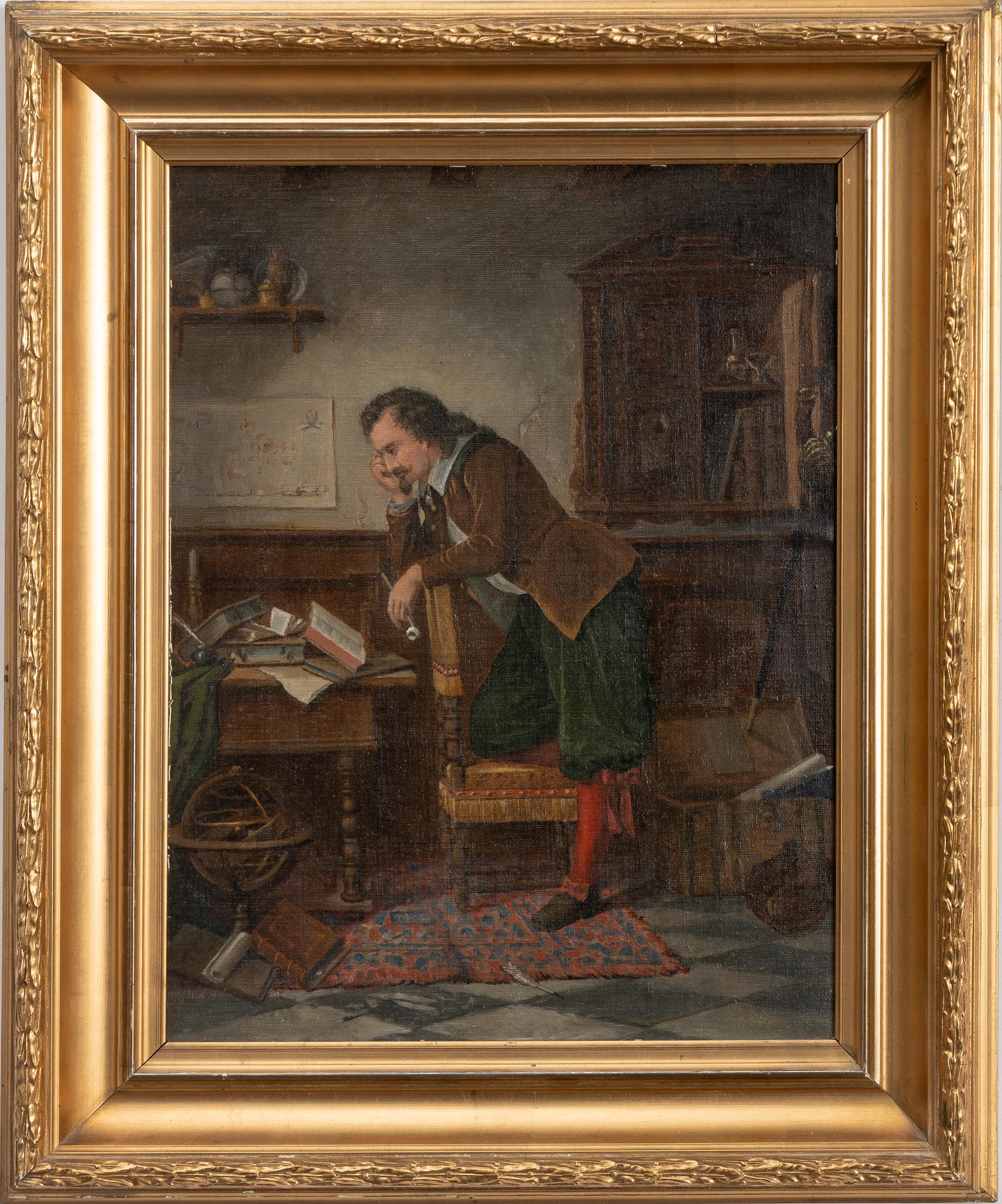 Okänd konstnär, Reading man.