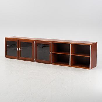 Two 'Avanti' mahogany veneered cupboards, Dux, later part of the 20th Century.
