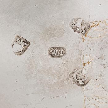 A George III sterling silver mug, maker's mark W.T,  London 1771.
