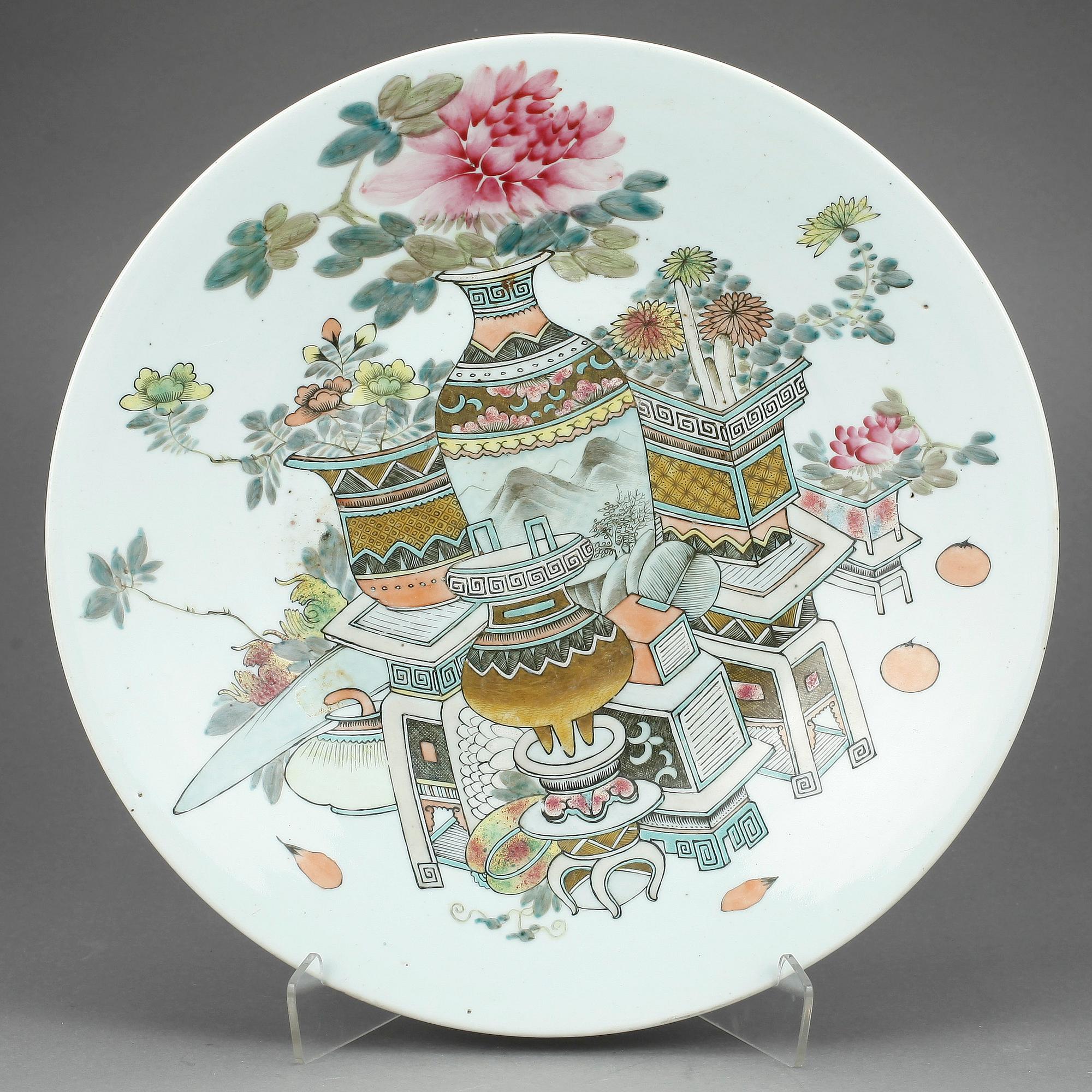FAT, porslin, Kina, 1800/1900-tal.