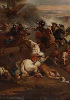 OKÄND KONSTNÄR 1600/1700-TAL. Slaget vid Jaroslaw 1656.