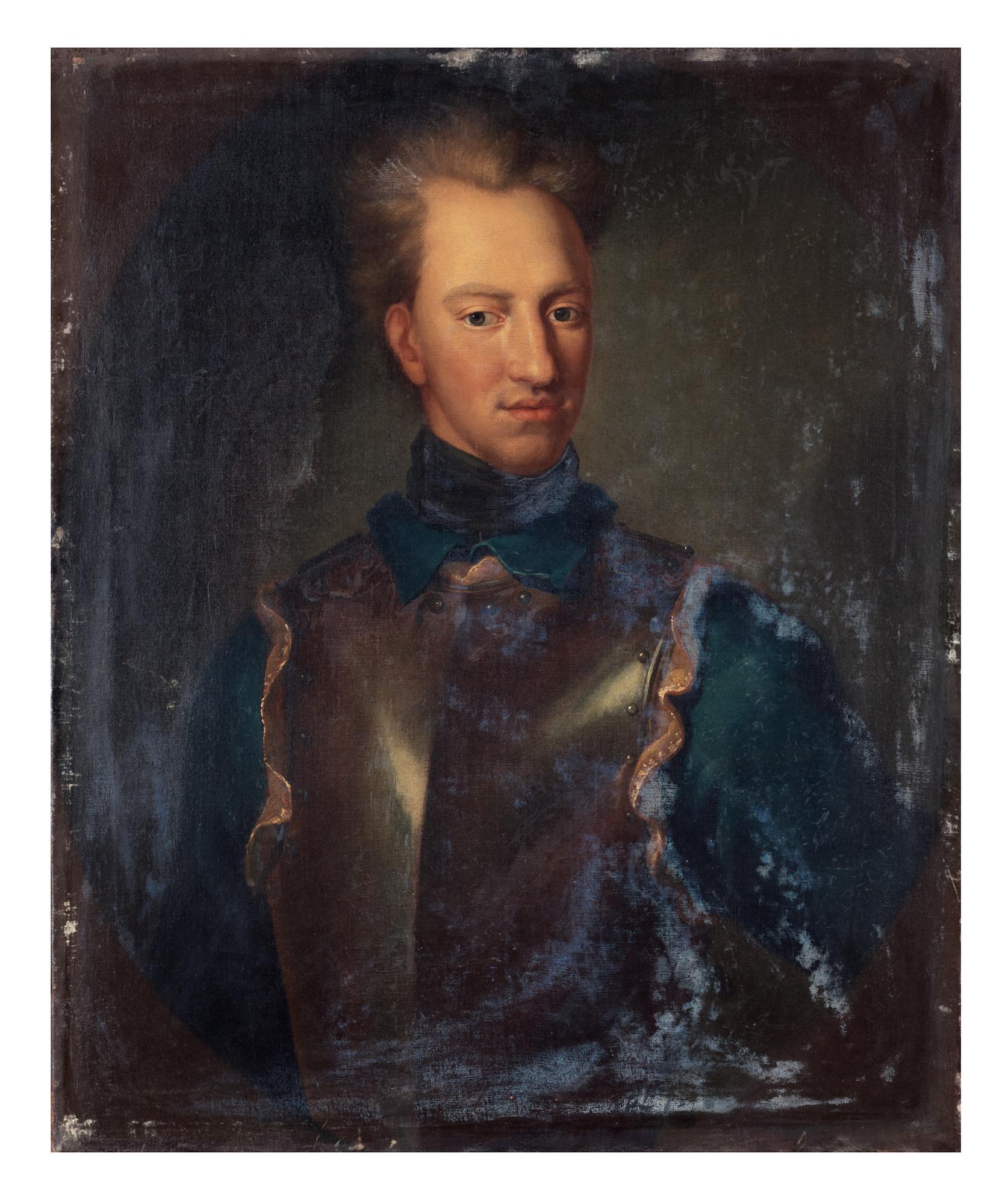 David von Krafft Attributed to, "Karl XII" (1682-1718).