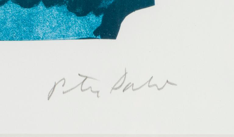 PETER DAHL, färglitografi, signerad.