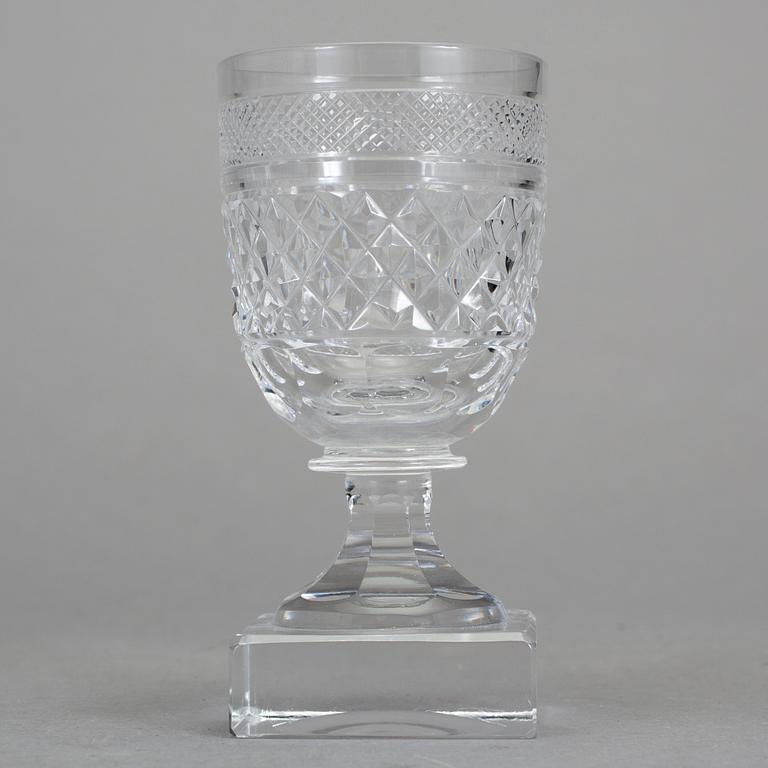 GLASSERVIS, 18 delar, omkring 1900.