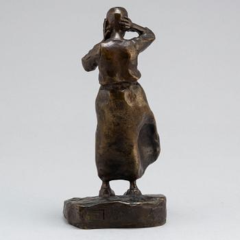 Ruth Milles, "Flicka i blåst" (=Young woman in the wind).