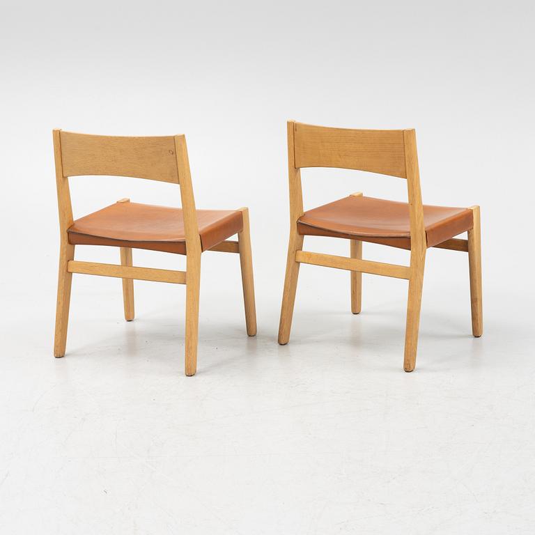 John Vedel Rieper, 6 chairs, Erhard Rasmussen. Denmark, designed 1962.
