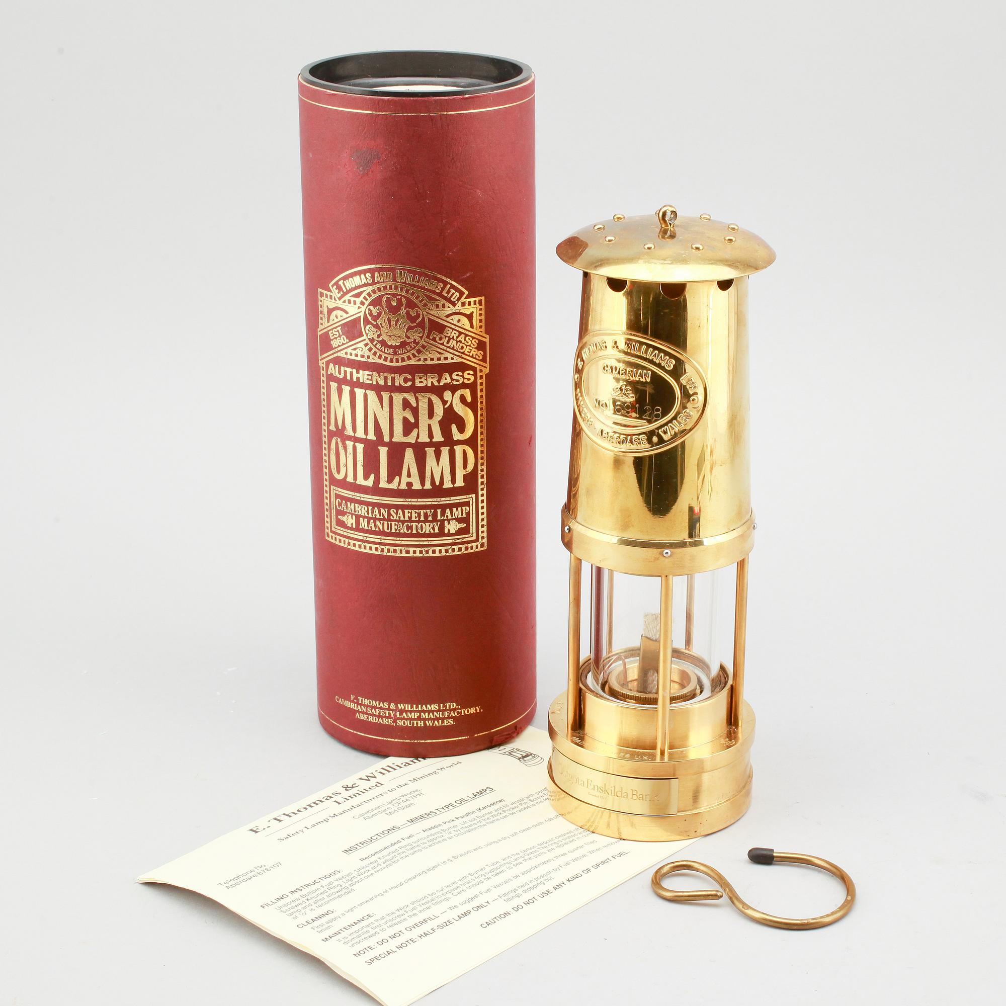 GRUVLYKTA, E. Thomas & Williams LTD, Aberdare, Wales, 1900-talets andra hälft.