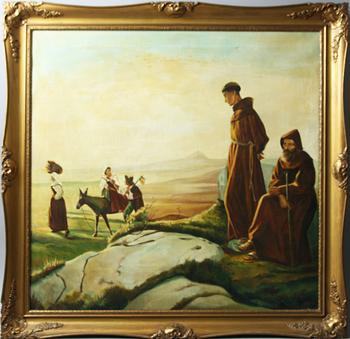 OKÄND KONSTNÄR, olja på duk, bär sign Rönnow.