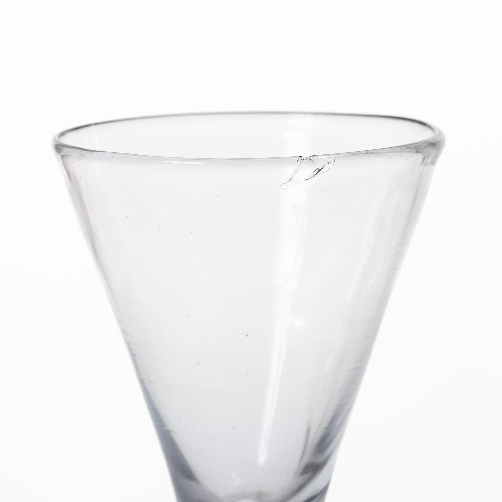 Two Swedish 18th century glasses.