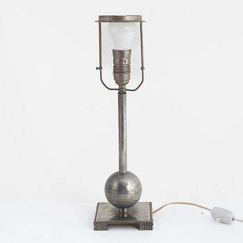 Einar Bäckströms Metallvarufabrik, bordslampa, 1930-tal.