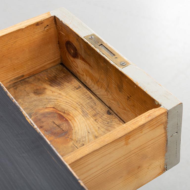 A painted desk, early 20th Century.