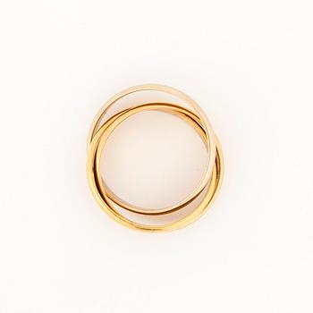 RING, 18K guld, trefärgsguld, Cartier Trinity, vikt 4,8 g.