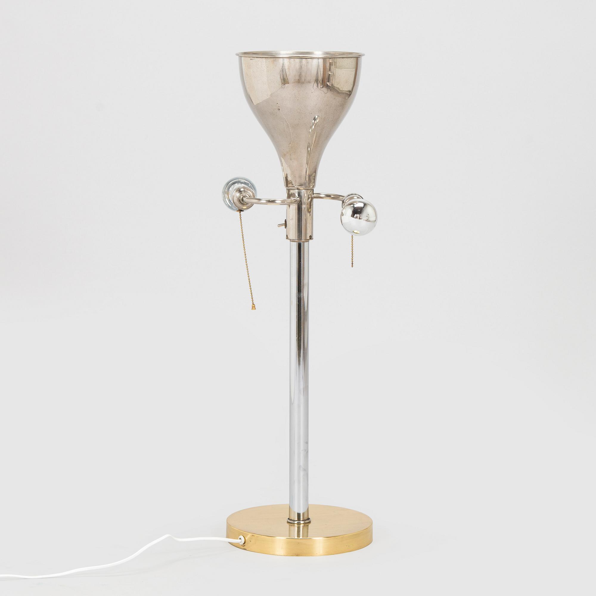 A mid-20th century floor/tablelamp, France.