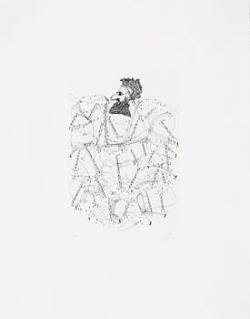 Carl Fredrik Reuterswärd, "Gulliver", portfolio with 21 etchings.