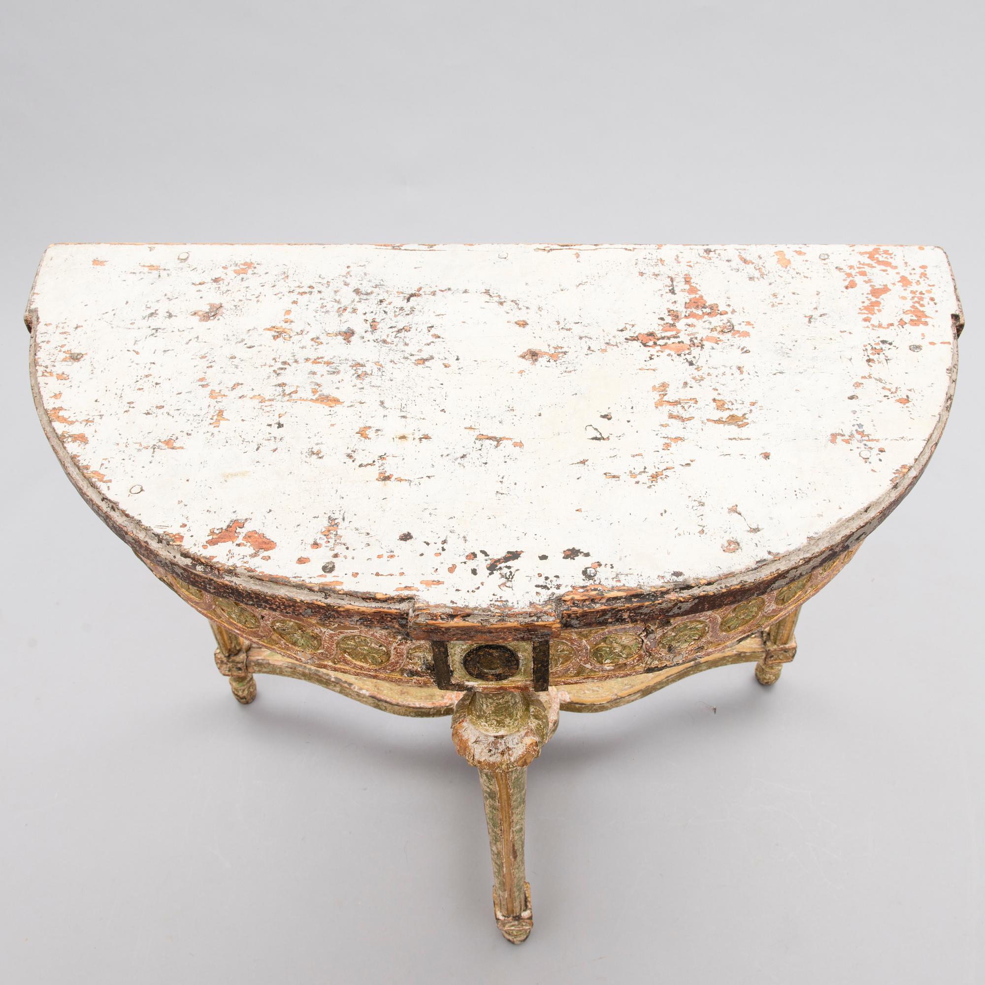 KONSOLBORD, gustavianskt, 1700-talets slut.