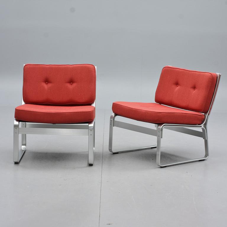 FÅTÖLJER, ett par, "Mondo", Karl Erik Ekselius, JOC Möbler, Vetlanda 1960-/1970-tal.