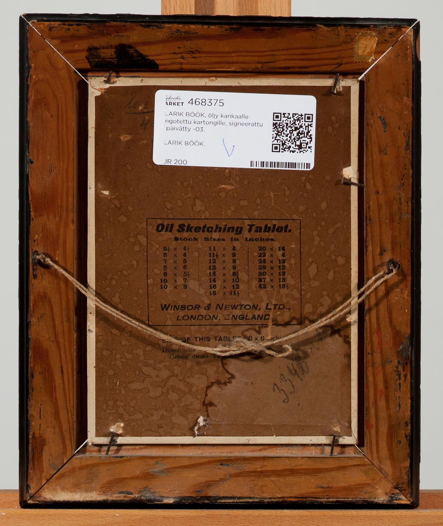 ALARIK BÖÖK, olja på duk, uppfodrad på kartong, signerad och daterad 03.