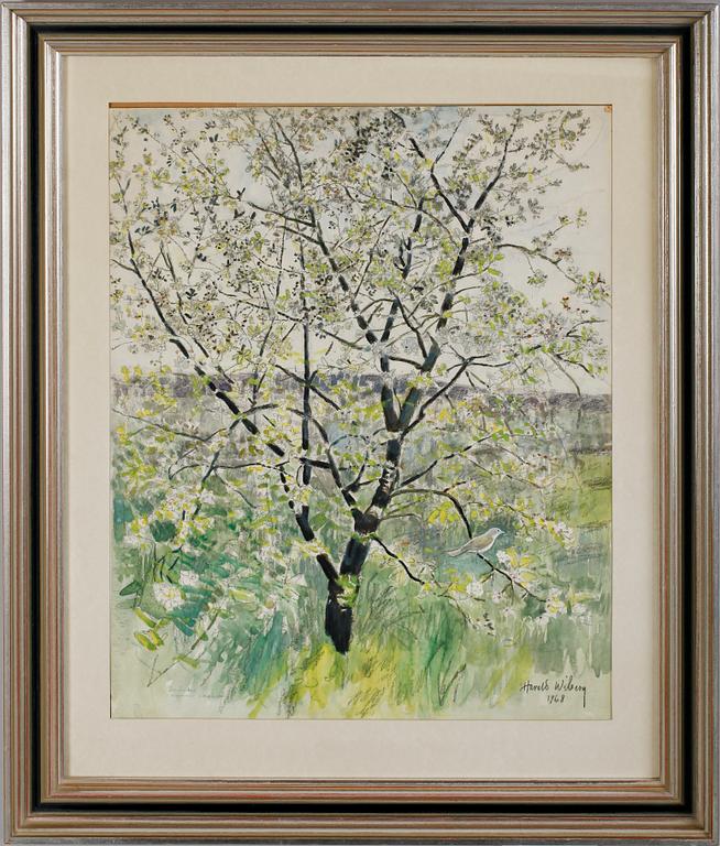 HARALD WIBERG, blandteknik, sign och dat 1968.