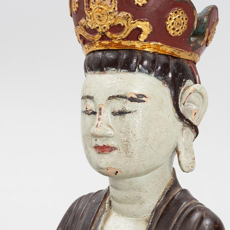 A wooden sculpture, southest Asia, 20th century.
