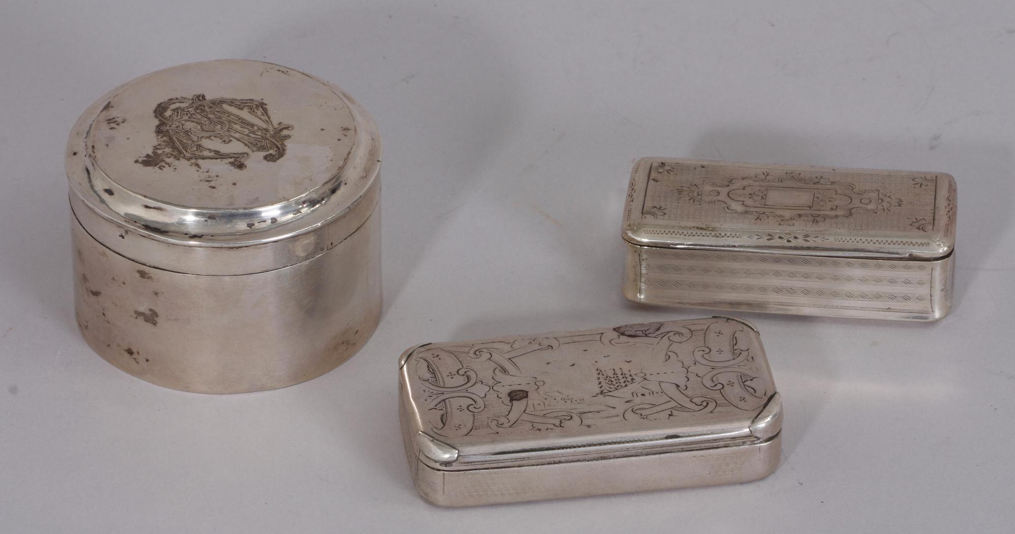 PARTI DOSOR, 3 st, bla Zacharias Lundqvist Stockholm 1842.