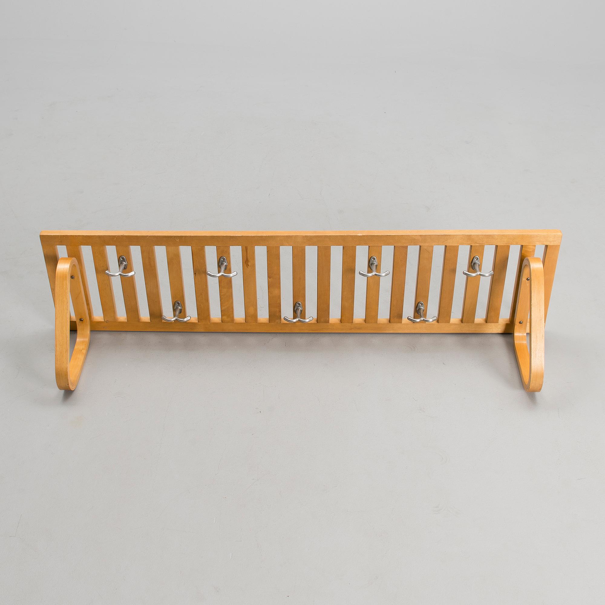 ALVAR AALTO, A COAT RACK. 1940-/50s.