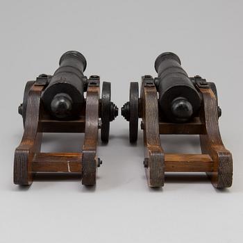 A pair of signal cannons, Stafsjö Bruk, 20th century.