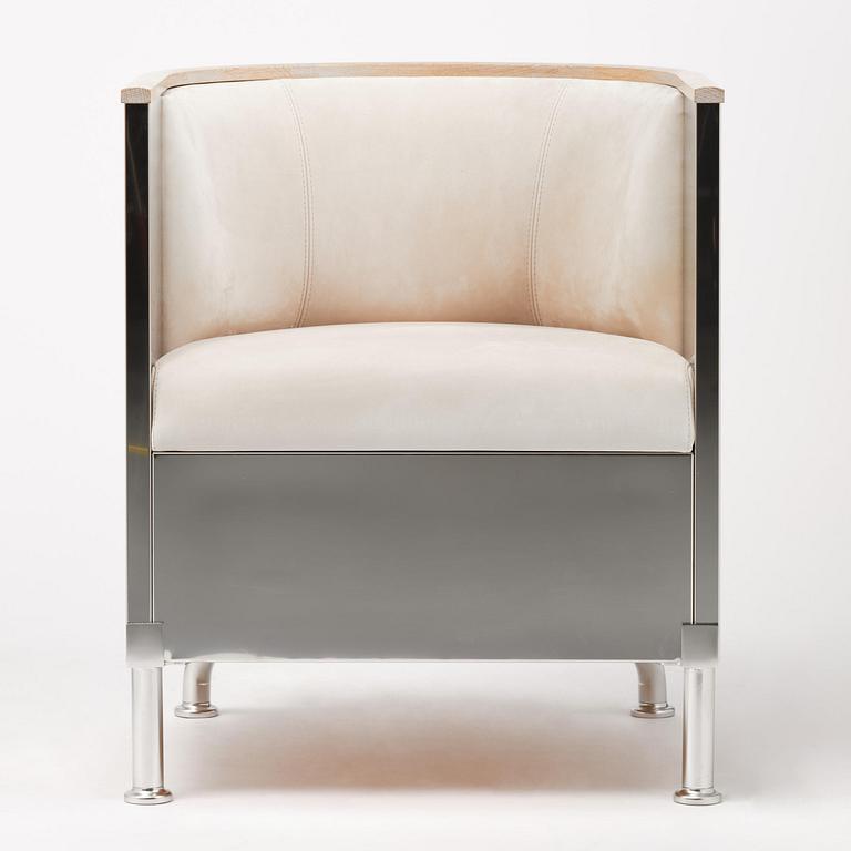 Mats Theselius, an "Inox" armchair, ed. 128/199, Källemo, Värnamo, post 2015.