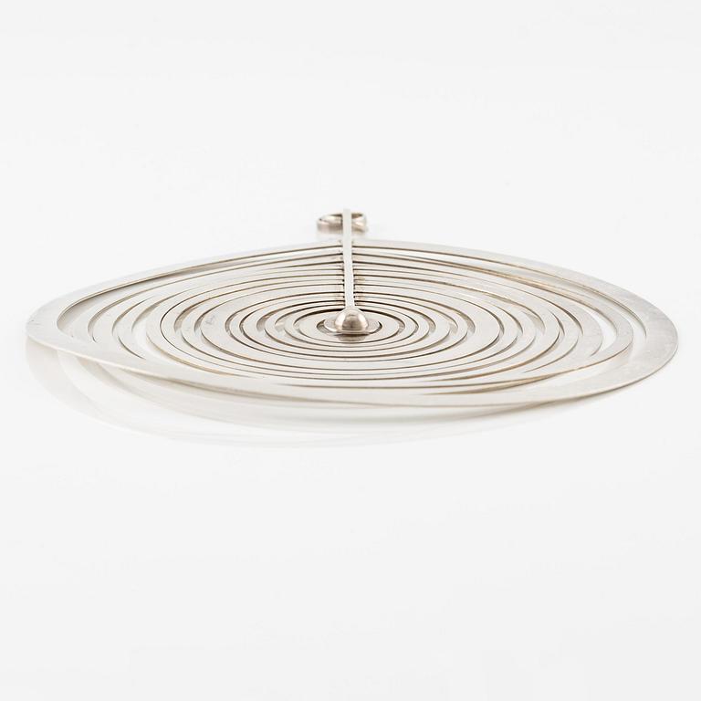 Tapio Wirkkala, a pendant, "Silver Moon" silver, Helsinki 1971.