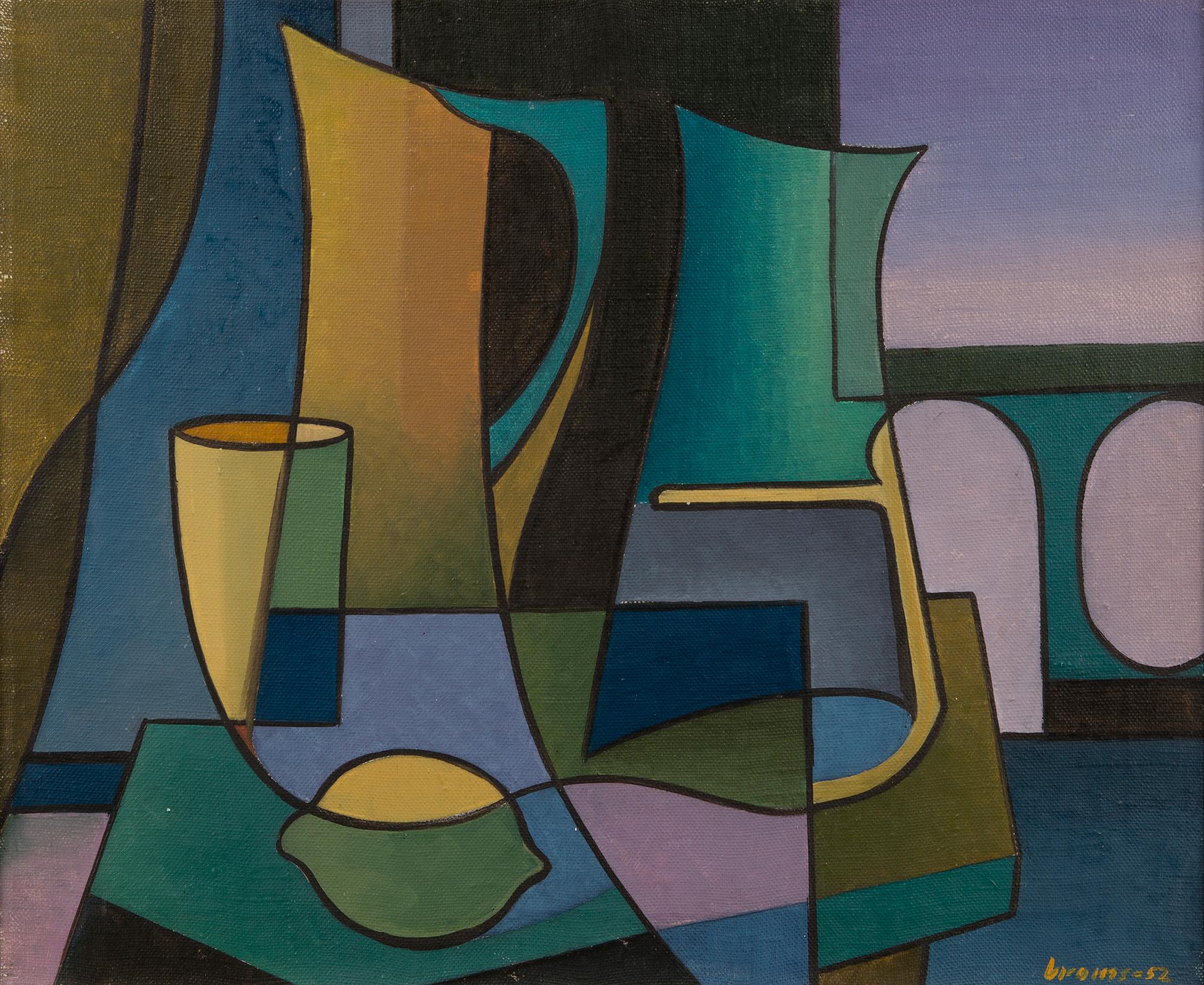 ARVID BROMS, oil on canvas, signed and dated -52.