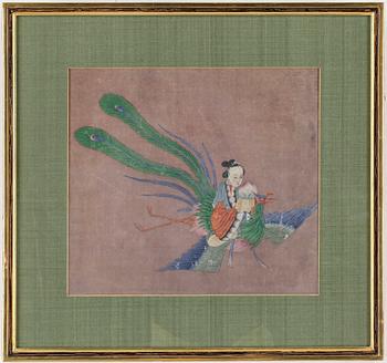 SIDENMÅLNING, Kina 1800-tal.