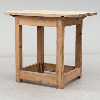 A pine table, 19th Century.