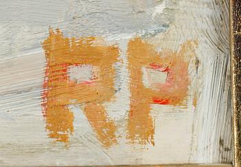 RAGNAR PERSON, olja på pannå, monogramsign, dat à tergo 1963.