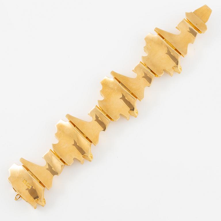 Björn Weckström bracelet 18K gold "Bear Tooth", for Lapponia.