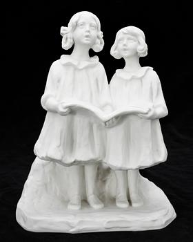 SKULPTUR, parian, Alice Nordin, sign.