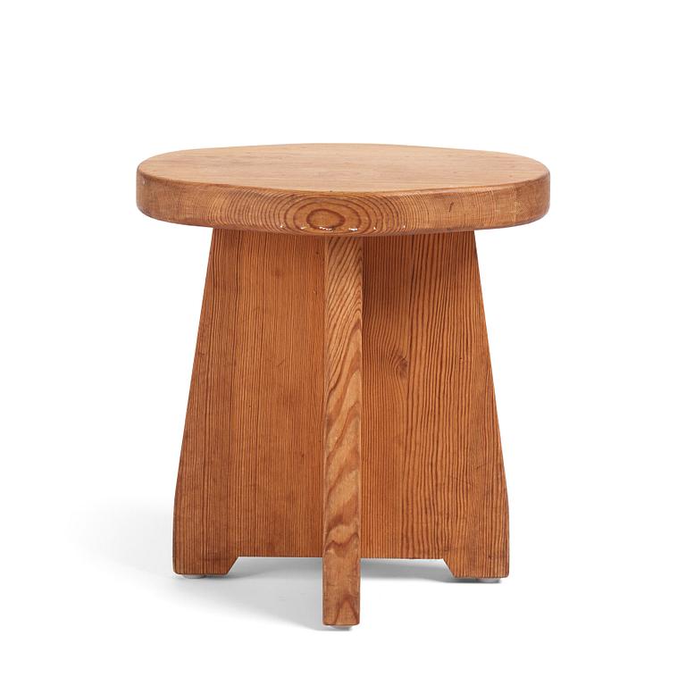 David Rosén, a pine stool 'Berga', Nordiska Kompaniet, Sweden 1930-1940s.