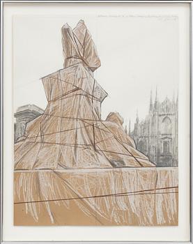 CHRISTO & JEANNE-CLAUDE, lithograph in colours and collage, 1975, signed in pencil and numbered HC.