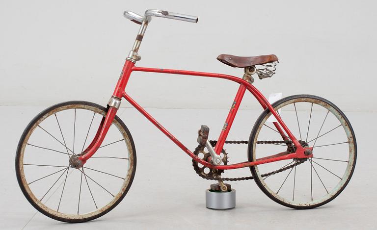 CYCKEL, metall,  "Modell de luxe",1950-tal.