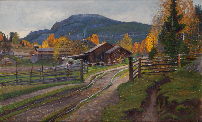 Carl Johansson, "Höstdag vid Getberget" (Medelpad).