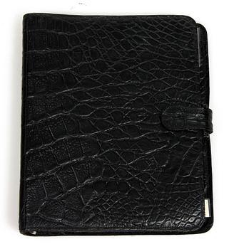 (klart) KALENDER, präglat skinn, Mullberry.