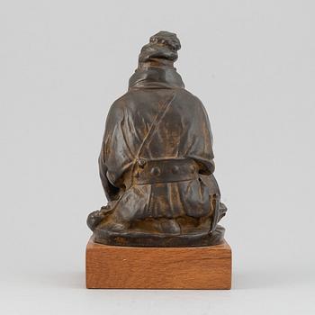 Christian Eriksso, sculpture bronze, signed Chr. Eriksson and dated Kiirunavaara 1909.