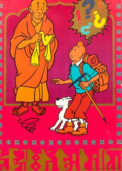 Poster 4 st "Tintin".